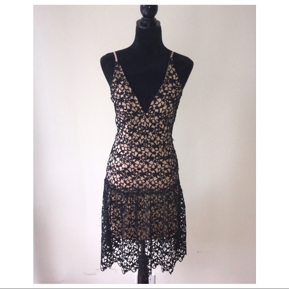 DRESS THE POPULATION CROCHET DRESS - Picture 2 of 7